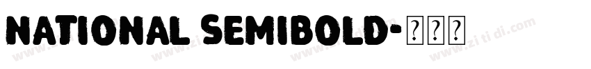 National semibold字体转换